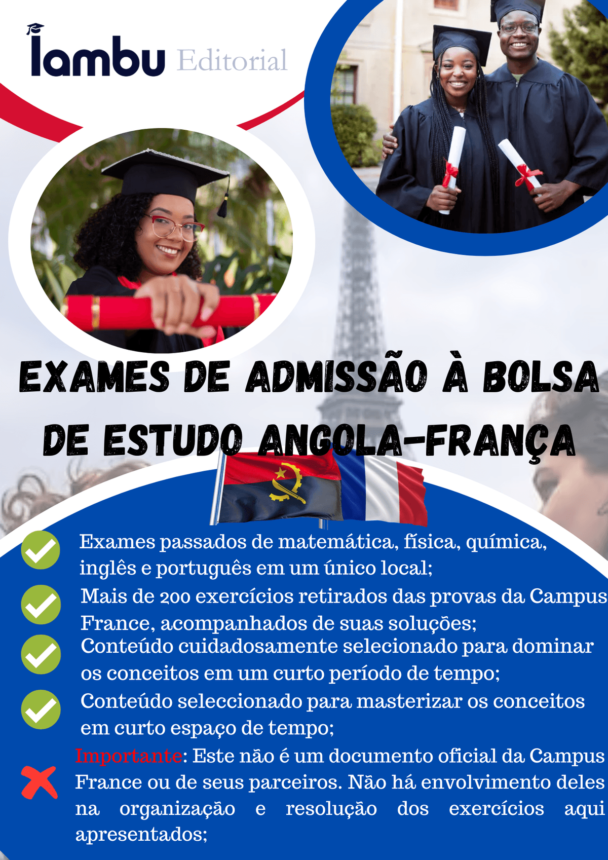 Exames de preparação para a bolsa Angola-França 2023-2024 Cover